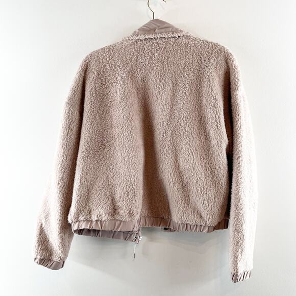 Vuori Long Sleeve Full Zip Cozy Plush Sherpa Jackets Umber Pink Small - Picture 6 of 6